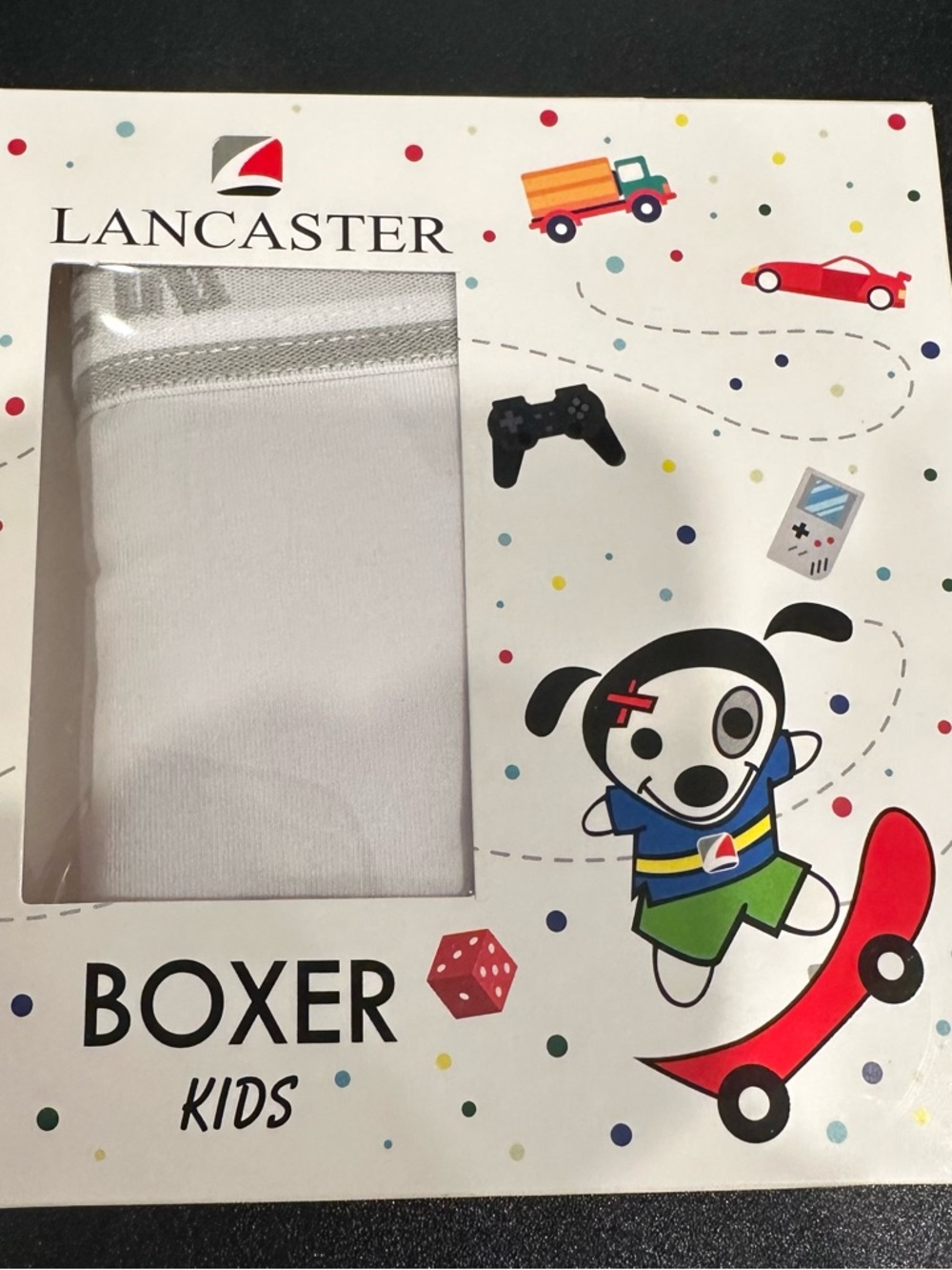 Lancaster Kids White Boxer Briefs